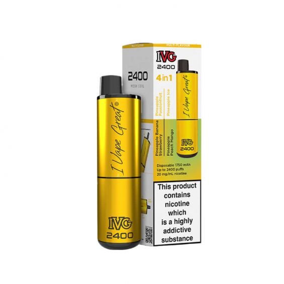 IVG 2400 Pineapple Edition 4 In 1 20mg Disposable Vape